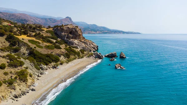 Exotisch eiland in het zuiden van Kreta, met de geweldige een strand, Griekenland — Stockfoto