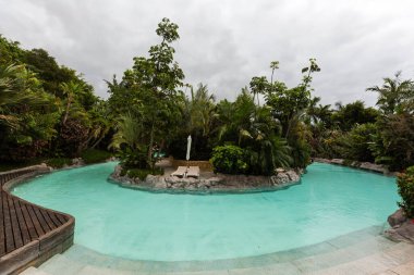 TENERİFE ADASI, İSPAN - 9 Ocak 2020 Tenerife, İspanya 'da Siam Park. Siam Park, Avrupa 'da su çekimleri yapılan Su Krallığı tema parkı.