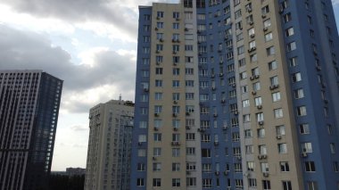 Yeni bir konut kompleksinin hava fotoğrafçılığı