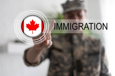 Kanada bayrağı ve yazıt göçü.