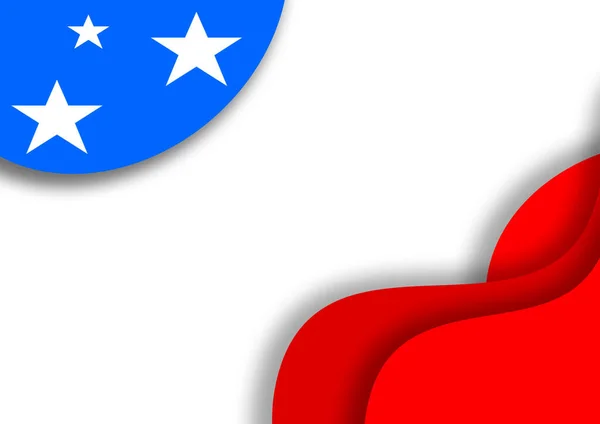 Flagge Usa Elemente Illustration Abstrakte Dekorationselemente Zum Unabhängigkeitstag Der Usa — Stockfoto