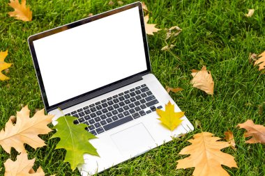 Boş ekranlı dizüstü veya dizüstü bilgisayar.