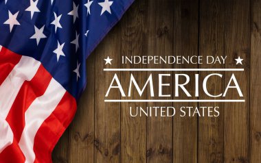 Bağımsızlık Günü'nü kutluyoruz. Amerika Birleşik Devletleri ABD bayrağı arka plan 4 Temmuz için