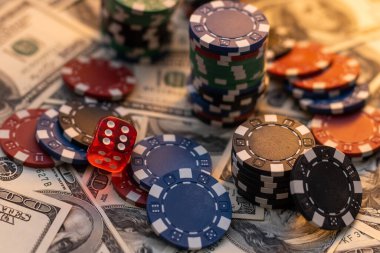 Zar ve cips cahe, casino jackpot üzerinde. Kumar kavramı