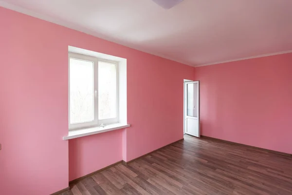 empty pink room interior for design and decoration.