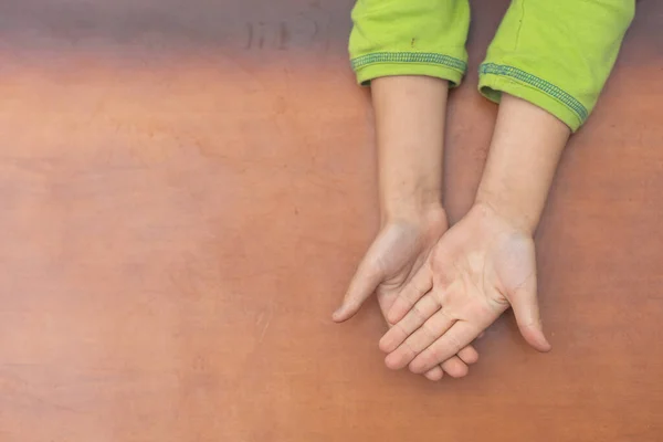 Mãos Crianças Palmas Abertas Conceito Mãos Limpas — Fotografia de Stock