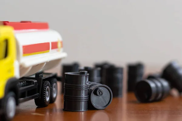 Toy Barrels Truck Miniature — Stock Photo, Image