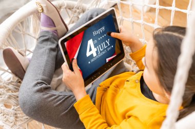 4 Temmuz Bağımsızlık Günü 'nde tahta üzerine arka plan. Yüksek kalite fotoğraf