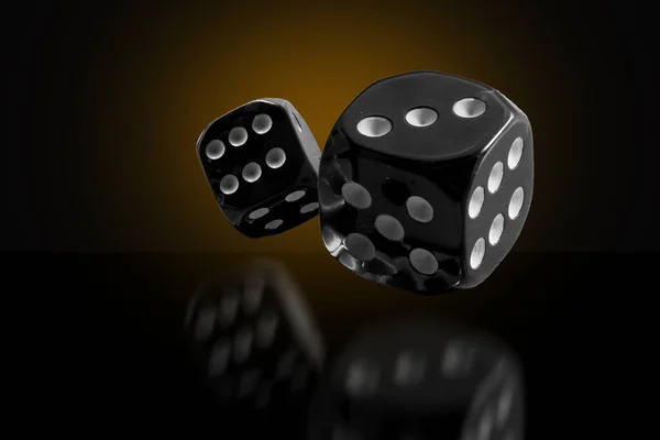 Casino Craps Dice Close Shallow Depth Field — Stock Photo, Image