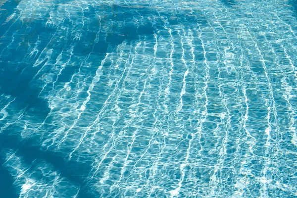 Surface Piscine Bleue Fond Eau Dans Piscine — Photo