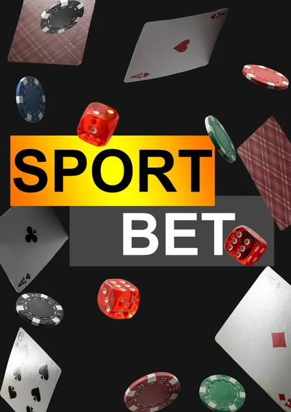 poker table, bets online at bookmakers website and mobile application