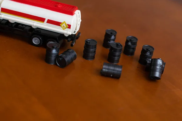 Toy Barrels Truck Miniature — Stock Photo, Image