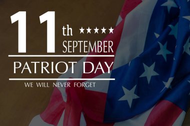 Patriot Day of USA background on american flag. High quality photo