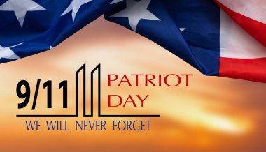 Patriot Day of USA background on american flag. High quality photo