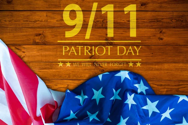 September Patriot Day Background United States Flag Poster Modern Design — 图库照片