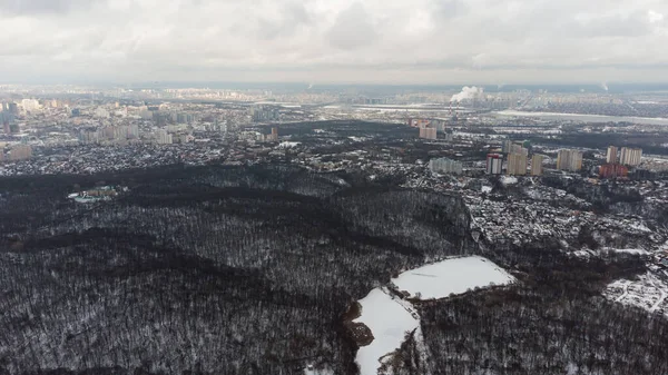 Aerial View Housing Estate Outskirts Large City Kiev — Photo