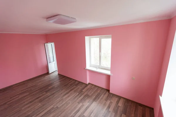empty pink room interior for design and decoration.