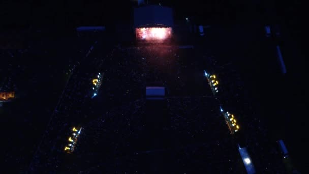 Geceleri Tarlada Açık Konser — Stok video