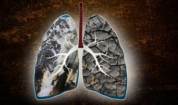 Здоров Легенів Концепція Віртуальні Сяючі Легені Чорному Тлі — стокове фото