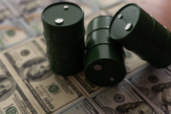 barrels to a dollar bills of money. Oil business. Profit from the sale of petroleum products, imports