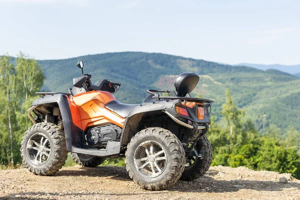 Atv Quad Велосипеда Перед Краєвид Гір — стокове фото