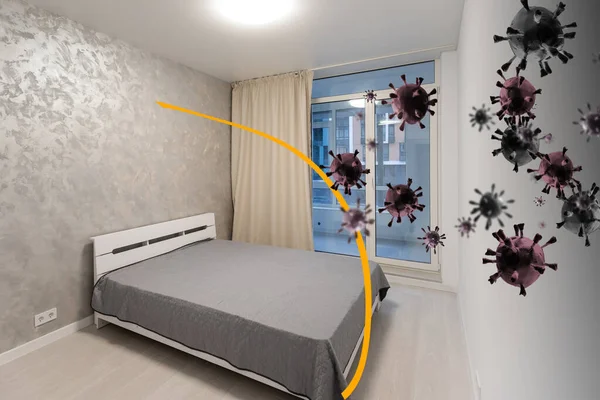 Apartment Protected Virus Dome — Stok fotoğraf