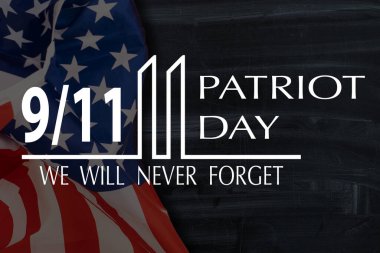 Memorial Day Remember and Honor text and America flag on white background. Happy Memorial Day National USA holiday, 3d render