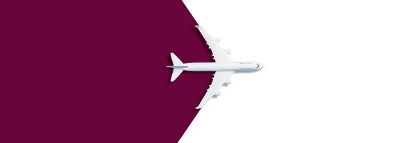 Модель Площини Літак Пастельному Кольоровому Фоні Фіолетовий Високоякісна Фотографія — стокове фото