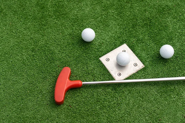 Club Golf Pelota Hoyo —  Fotos de Stock