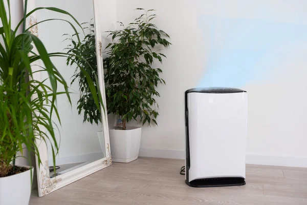 Air Purifier Cozy Living Room — Stock Photo, Image