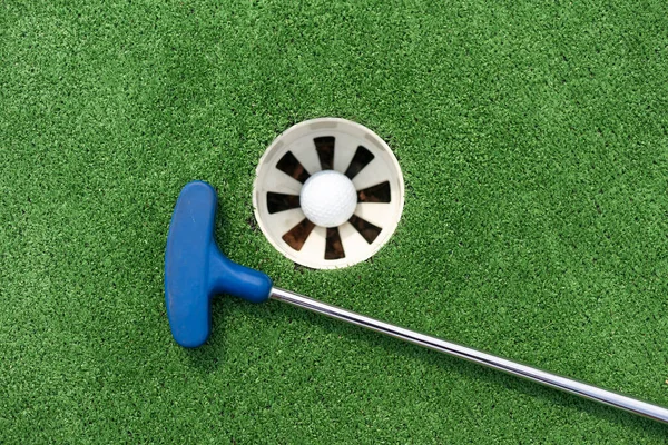 Golf Kulübü Top Delik — Stok fotoğraf