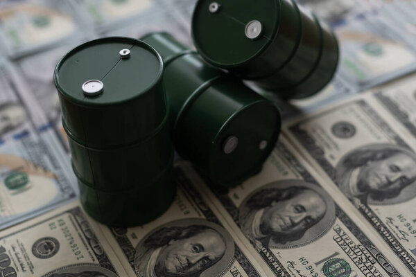 barrels to a dollar bills of money. Oil business. Profit from the sale of petroleum products, imports