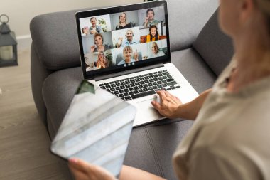 Webinar Toplantısı Video Konferansı. Çoklu Ekranda Çevrimiçi İzleme
