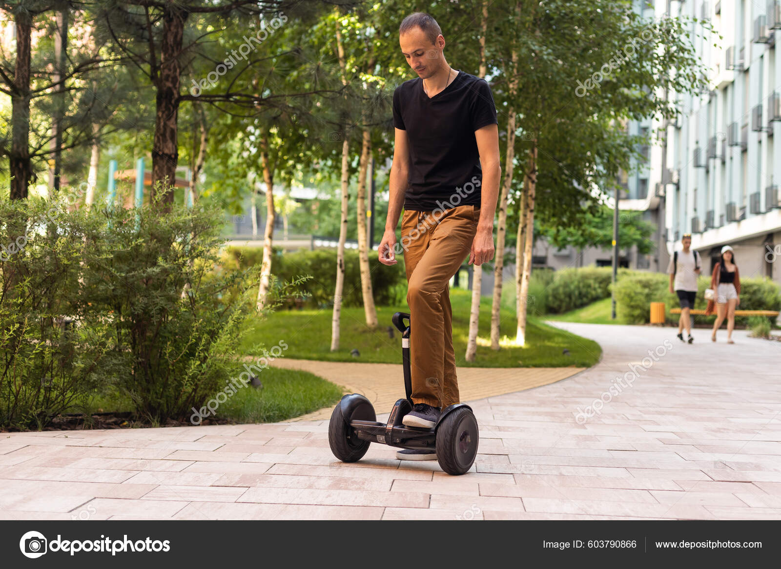 Person Riding Hoverboard Public Footpath Now Banned All Public
