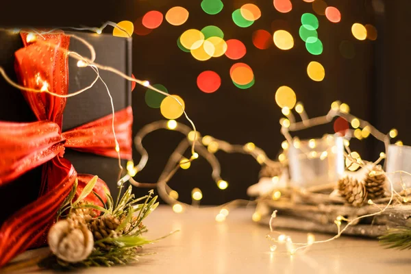 Buon Natale Buone Feste Biglietto Auguri Cornice Banner Capodanno Natale — Foto Stock
