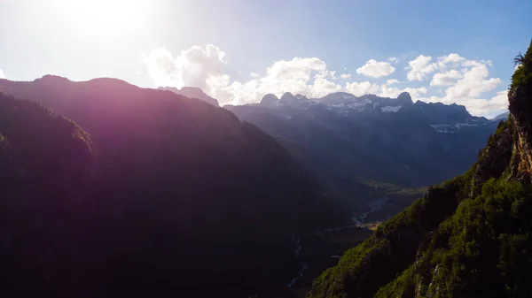 Paisaje Montaña Parque Nacional Theth Los Alpes Albaneses — Foto de Stock