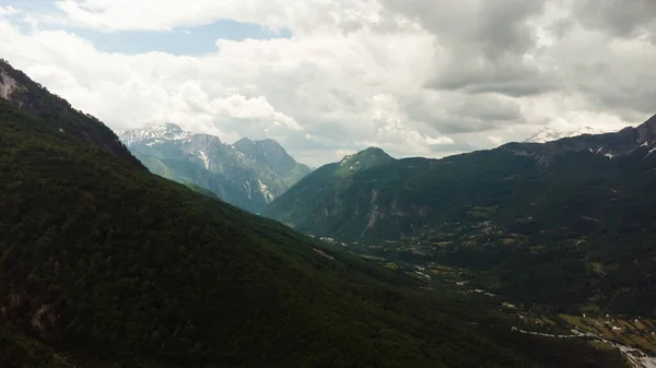 Piękny Krajobraz Albanii Górami — Zdjęcie stockowe