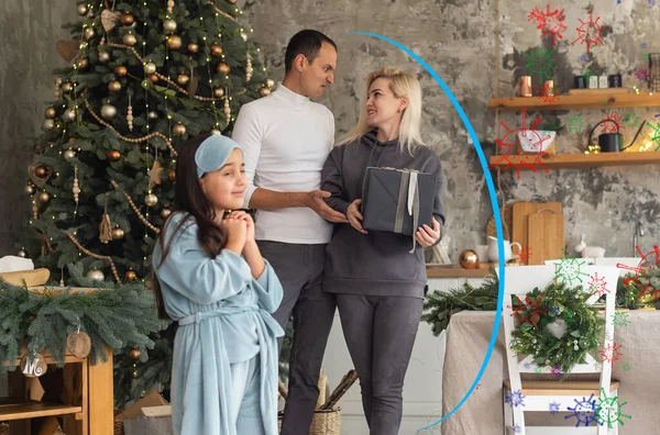 Virüs koruması olarak sanal engeli olan aile.