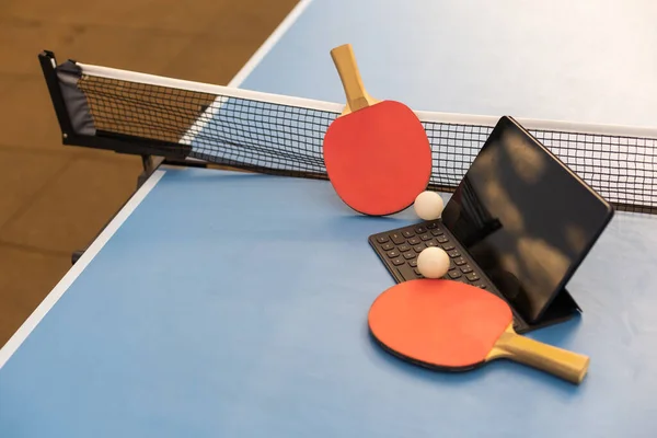 Table Tennis Ping Pong Sport Activity Concept — Stock Fotó