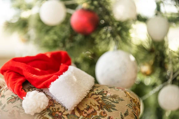 Avvicinamento Delle Palle Sull Albero Natale Concetto Capodanno — Foto Stock