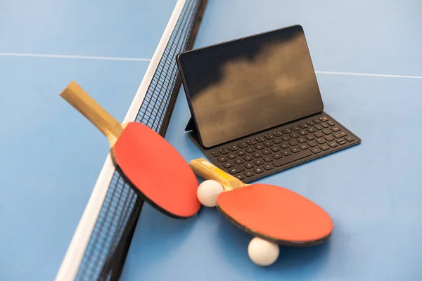 Table Tennis Ping Pong Sport Activity Concept — Stockfoto