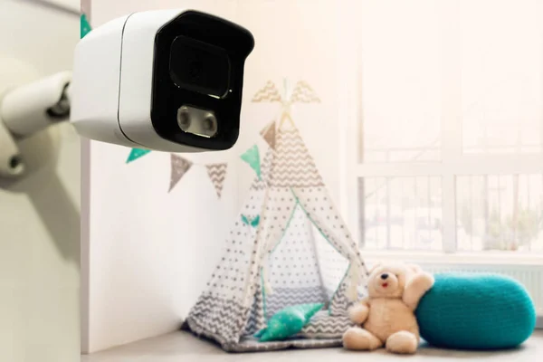 Living Room Cctv Cameras Surveillance View — Stock Photo, Image