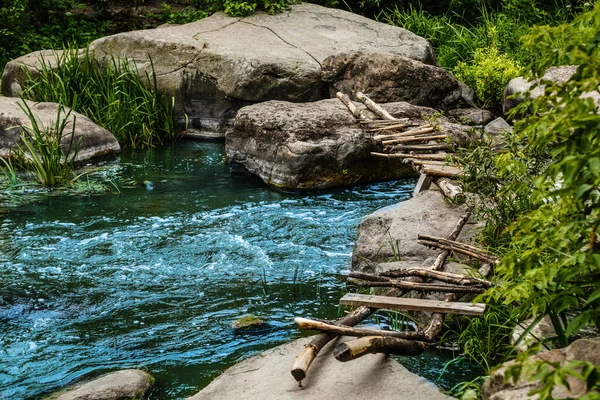Rzeka Górska Parku Matese — Zdjęcie stockowe