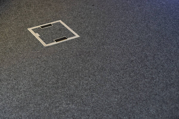 Текстура серого ковра с ревизией ниши.