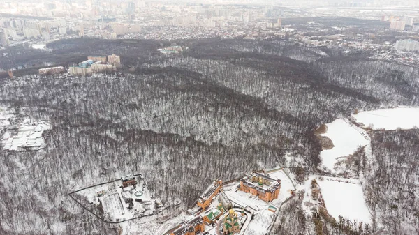 Aerial View Housing Estate Outskirts Large City Kiev — Photo