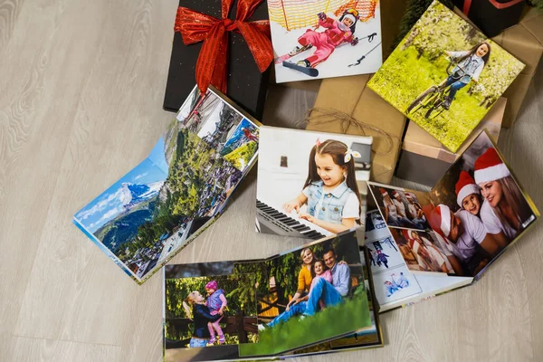 Photobooks New Year Tree Colored Gift Holiday Stock Photo by ©sinenkiy  616403626