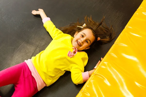 Children Playing Inflatable Trampoline — Stock Photo, Image