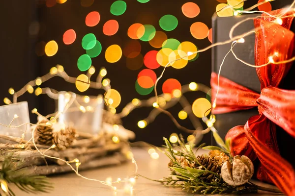 Buon Natale Buone Feste Biglietto Auguri Cornice Banner Capodanno Natale — Foto Stock