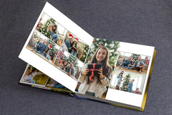 Feliz Navidad Gente Collage Sonriendo Divirtiéndose — Foto de Stock