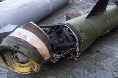 Kyiv 'deki bozuk bir Rus füzesi..